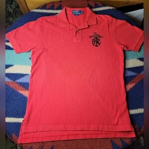 Polo Ralph Lauren Shirt Mens Medium Red Anchor Logo
